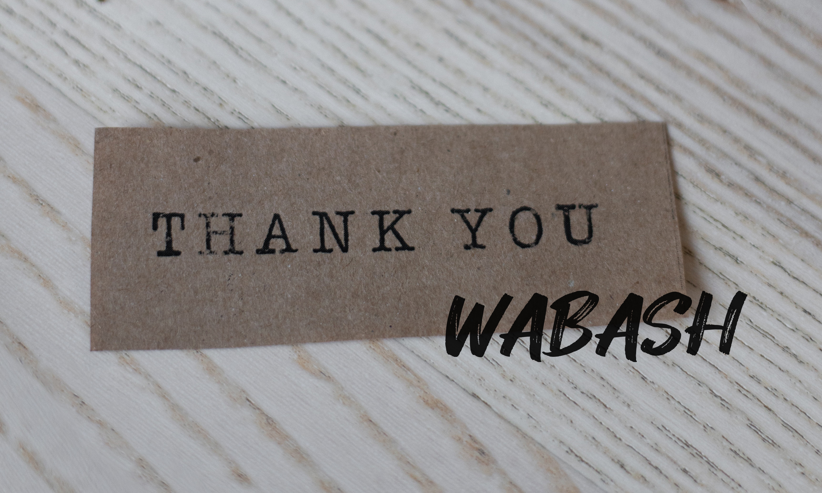 Thank you, Wabash, IN!