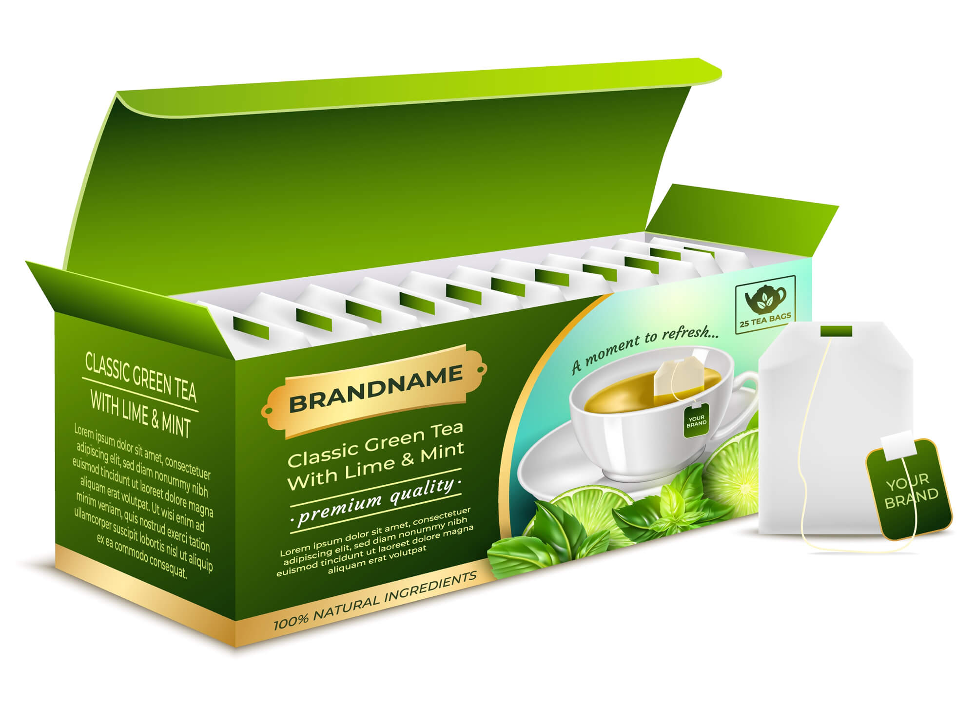 Custom Cartons Tea Packaging